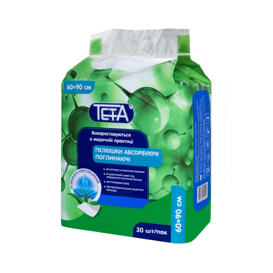 Пелюшки абсорбуючі поглинаючі Тета® 60 х 90 см, 30 шт/пак